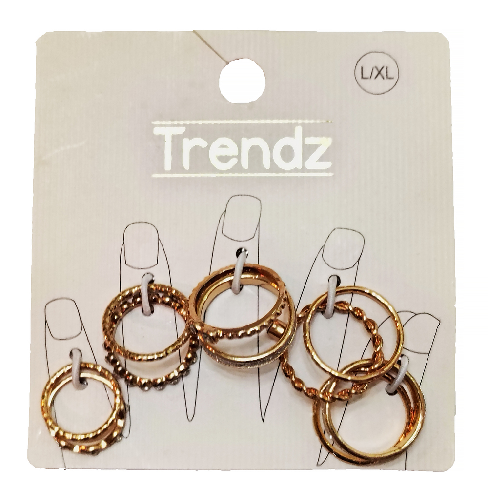Trendz Assorted Silver Tone Rings